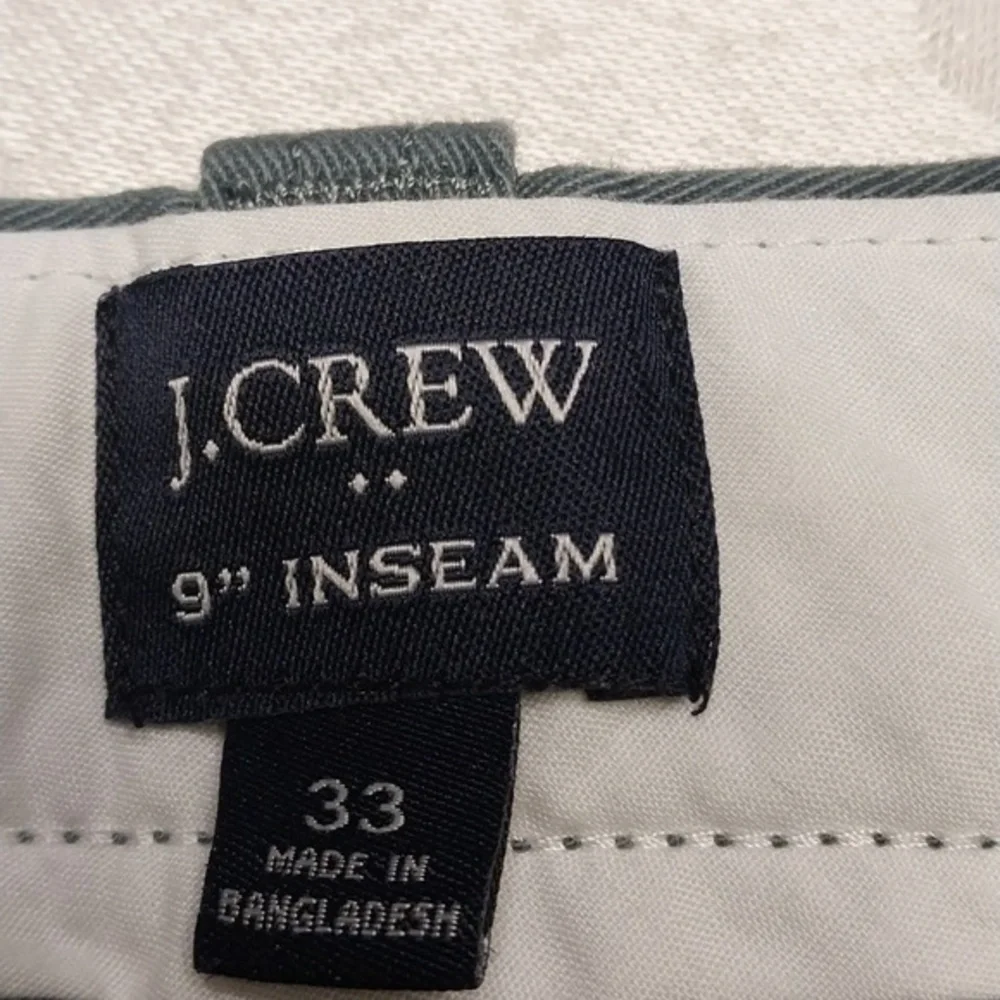 J.Crew Men's Size 33 Flat Front Chino Shorts 9